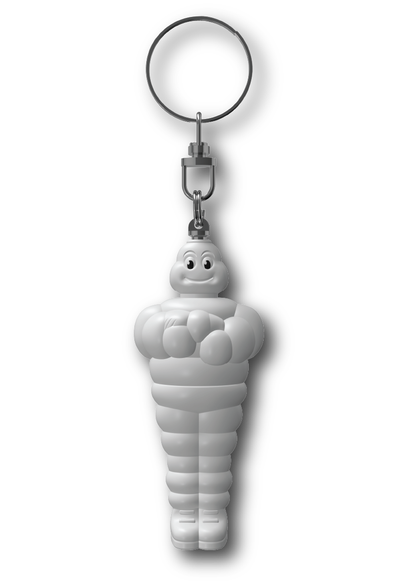 Michelin Man Bibendum Tyre Pressure Gauge Keyring 27273
